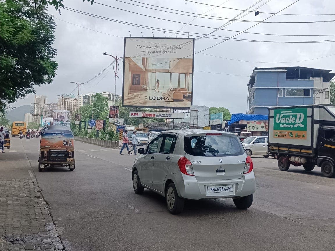 After installation of a premium MediaWisse billboard hoarding with brand advertisement