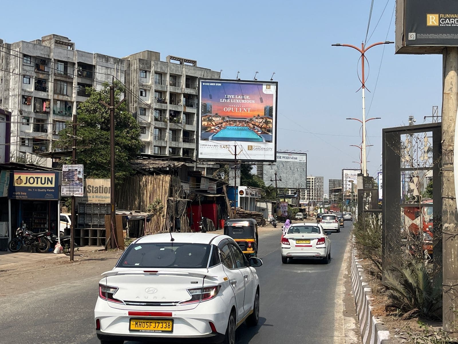 Kalyan-Shil Road outdoor billboard hoarding location photo 4