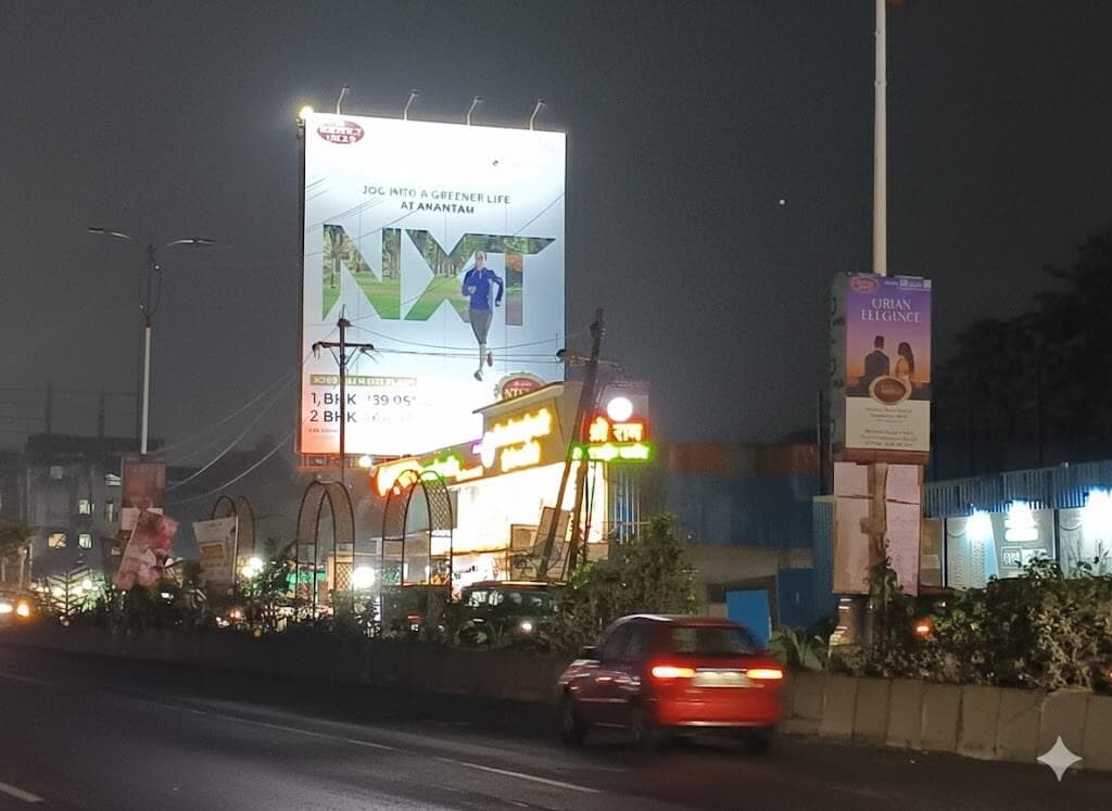 MediaWisse outdoor hoarding at Lodha Palava Riverwood Park Facing Kalyan