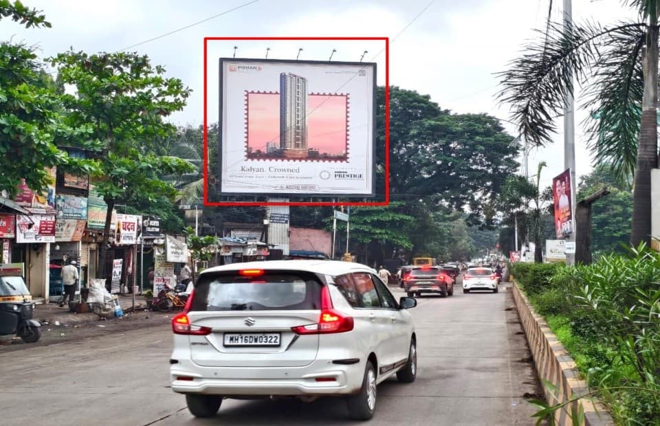 MediaWisse outdoor hoarding at Near Prem Auto Chowk Facing Khadakpada: MediaWisse-operated board at Near Prem Auto Chowk in Kalyan, facing Khadakpada (photo 3)
