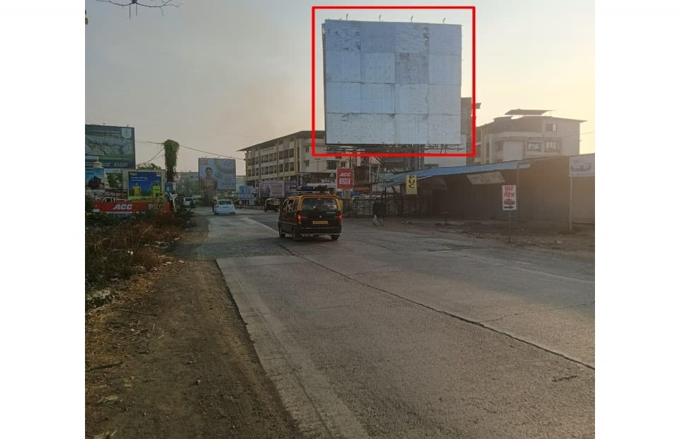 MediaWisse outdoor hoarding at Opposite Kohinoor Uptown Bapgaon Facing Adharwadi: MediaWisse-operated board at Opposite Kohinoor Uptown Bapgaon in Kalyan, facing Adharwadi (photo 1)