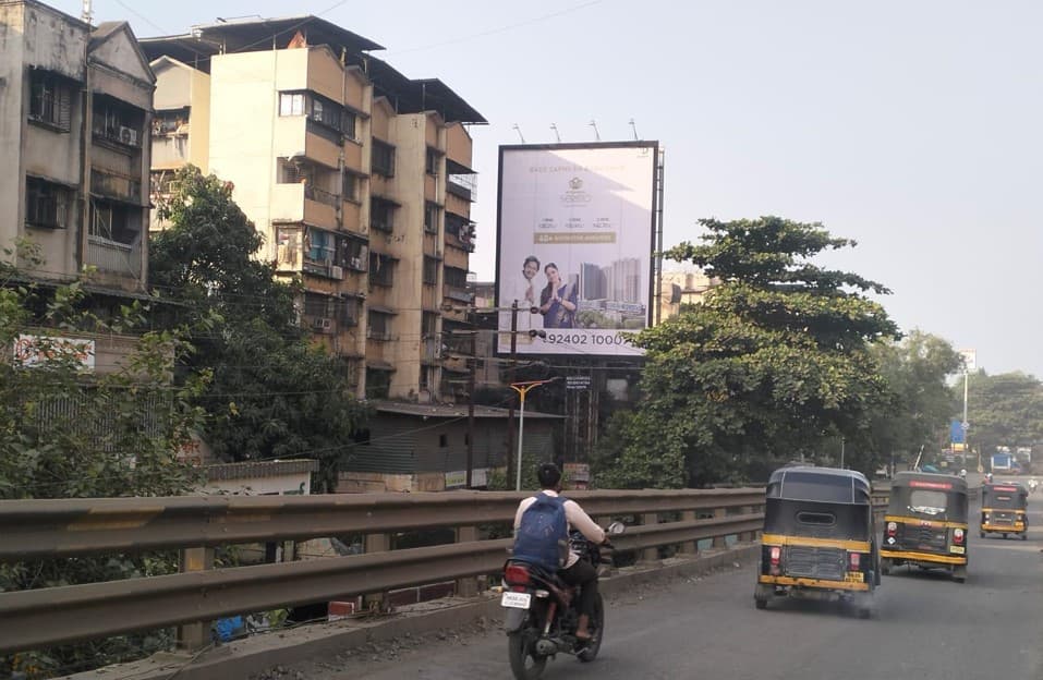 MediaWisse outdoor hoarding at Shahad Bridge Near Birla Vanya Facing Murbad: MediaWisse-operated board at Shahad Bridge Near Birla Vanya in Kalyan, facing Murbad (photo 2)