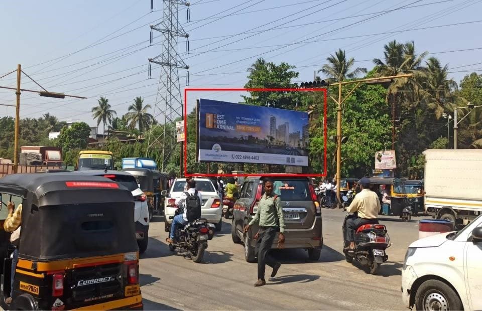 MediaWisse outdoor hoarding at Opposite Regency Entrance Facing Kalyan: MediaWisse-operated board at Opposite Regency Entrance in Kalyan-Shil Road, facing Kalyan (photo 1)