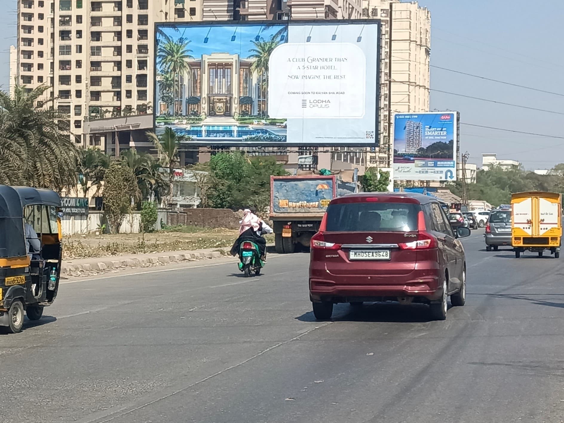 MediaWisse outdoor hoarding at Toyota Showroom, Near Arihant Project Facing Vashi: MediaWisse-operated board at Toyota Showroom, Near Arihant Project in Kalyan-Shil Road, facing Vashi (photo 3)